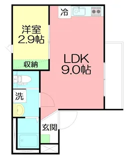 神奈川県藤沢市花の木【アパート】の間取り