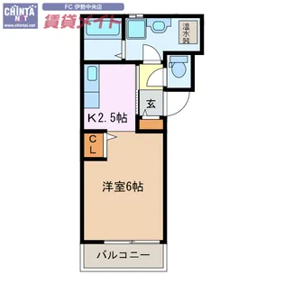 リノクラッセ鳥羽アネックス【2階】の間取り