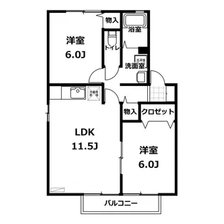 パールシティA棟【1階】の間取り