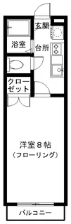 バンブー国見【2階】の間取り