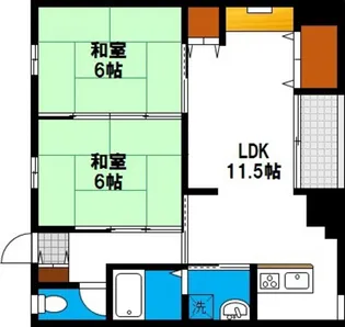 車屋マンション【2階】の間取り