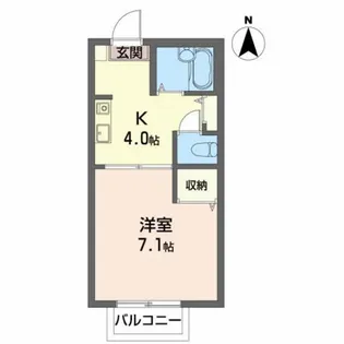 シャトルサンフジ【2階】の間取り