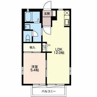 カルチョニトー【1階】の間取り