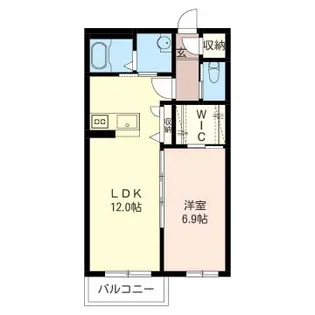 ロイヤルサルーンタケオII【1階】の間取り