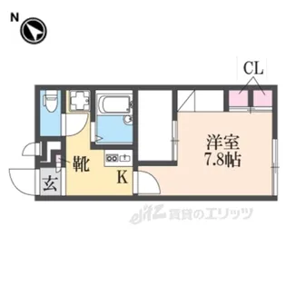 レオパレス近松【2階】の間取り
