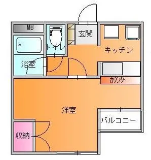 GOODY BOX【2階】の間取り