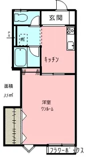 サンフラワーA【2階】の間取り