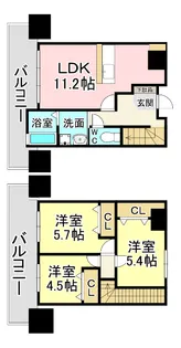 レジェンド砂津の間取り