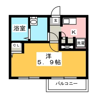 ブルーム浦和元町【2階】の間取り