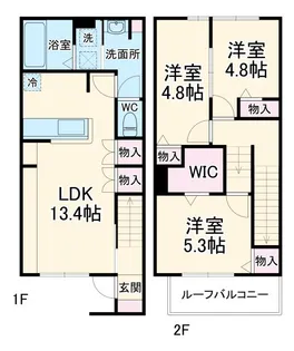 埼玉県さいたま市中央区上落合8【一戸建】の間取り