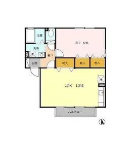 シトラスの風 A【1階】の間取り