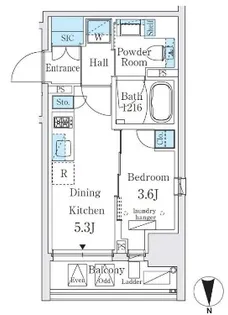 ジオエント秋葉原【3階】の間取り