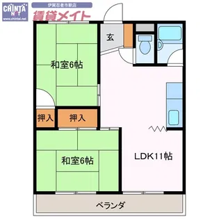 共生マンション【3階】の間取り