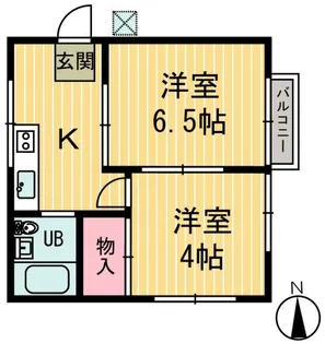 茜コーポK【1階】の間取り