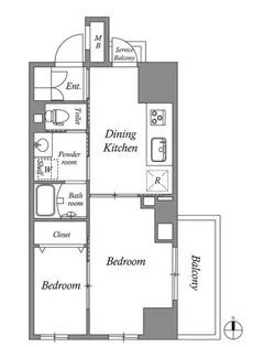 東京都台東区竜泉2【マンション】の間取り