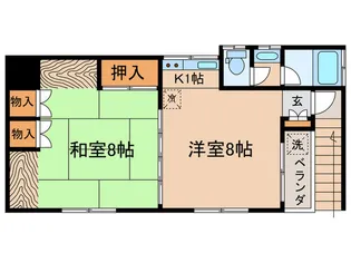 原ハイツ【2階】の間取り