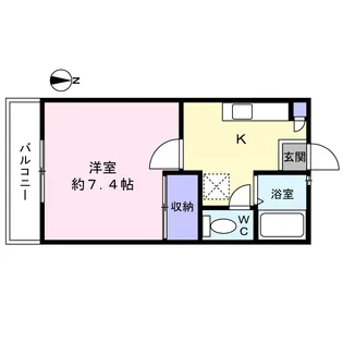 リーフサイドビレッジB棟【2階】の間取り