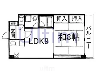 ウェルネス桃山【4階】の間取り