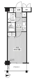 1Kの間取り画像
