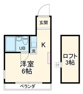 カレッジ志木【2階】の間取り