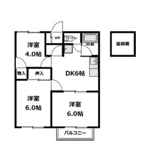 アカツキマリオン【2階】の間取り