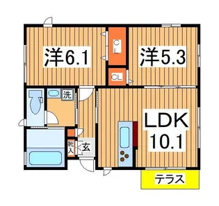 千葉県流山市鰭ケ崎1【一戸建】の間取り