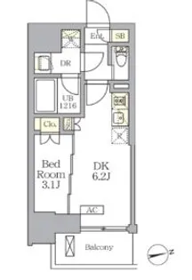東京都文京区湯島3【マンション】の間取り