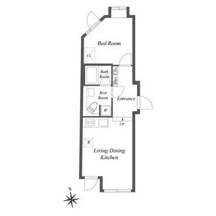 ルクレ馬込【2階】の間取り