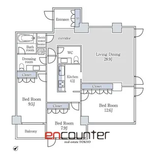 クエストコート原宿【2階】の間取り