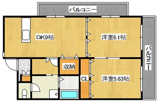K’sマンション【6階】の間取り