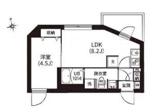 レピュア南大井レジデンス【3階】の間取り