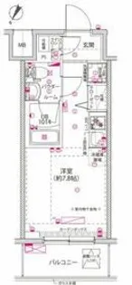 クラリッサ横浜シエル【10階】の間取り