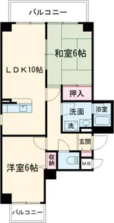 兵庫県加古川市野口町良野【マンション】の間取り
