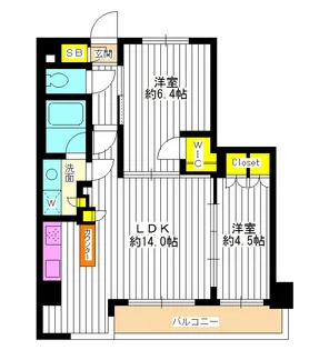 東京都練馬区豊玉上1【マンション】の間取り
