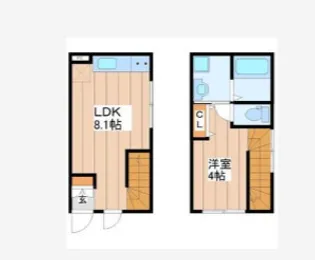 1LDKの間取り画像