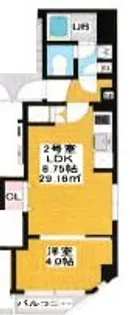 カレント幕張【2階】の間取り