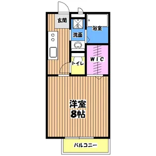 エメ・フルーヴII【2階】の間取り