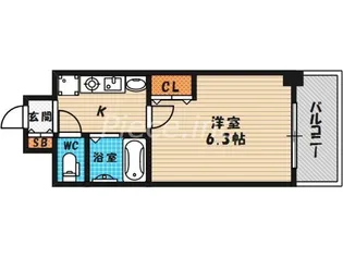 ラナップスクエア東天満【5階】の間取り