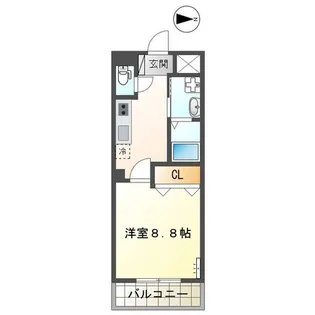 熊本県熊本市西区蓮台寺1【アパート】の間取り