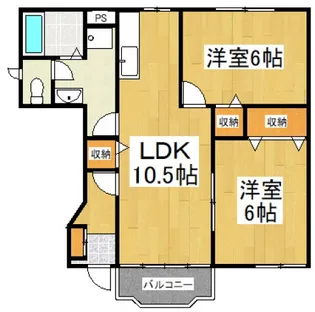 ノヴェルB【1階】の間取り