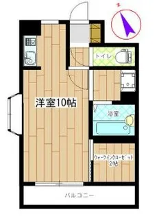 1Rの間取り画像