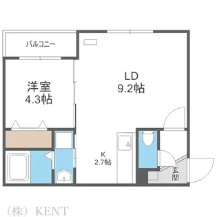 COSMOS(コスモス)【2階】の間取り