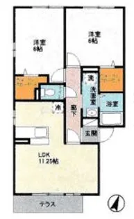 神奈川県南足柄市和田河原【アパート】の間取り