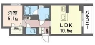 メゾンリッチ【2階】の間取り