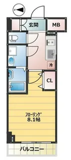 エグザ東京イーストヴェローナ【3階】の間取り