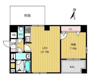 TWIZA笹塚【2階】の間取り
