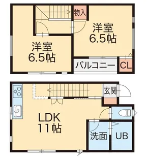 L collection松海が丘cat’s eye【1階】の間取り