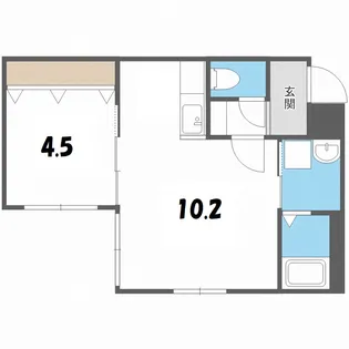 プレシェルト札幌苗穂【2階】の間取り