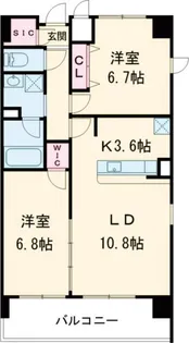 KATURA高崎【7階】の間取り