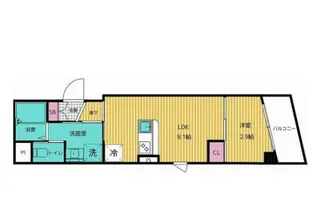 b’CASA武蔵小杉II【4階】の間取り